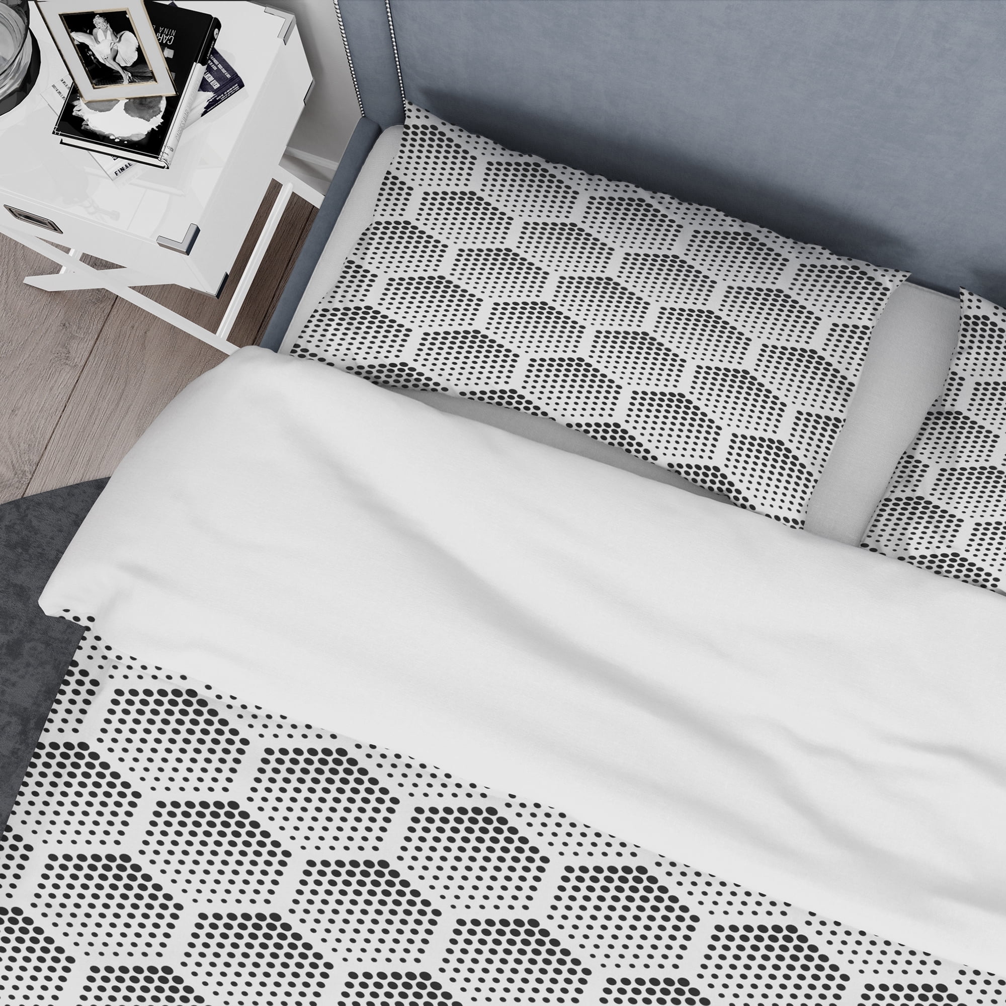 Designart 'Halftone Pattern' Modern Duvet Cover Set