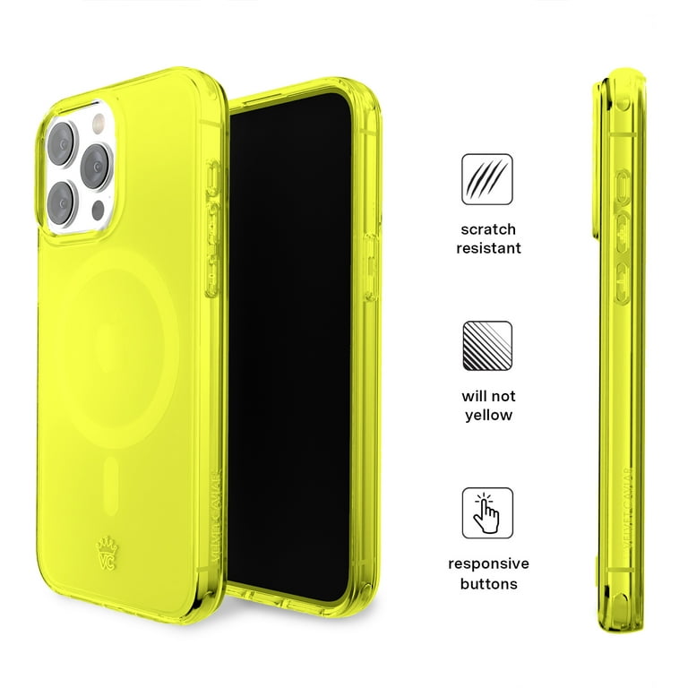 VELVET CAVIAR Neon Yellow iPhone 15 Pro Max Case - Compatible with