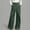 03-Dark Green, variant on Women's Wrap Front Wide Leg Jeans, High Waisted Jeans for Women with Button Detail & Pockets, Casual Fashion Womens Jeans Trousers for Spring and Fall 16-White M
