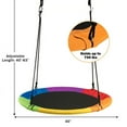 thumbnail image 5 of Spaco Giant 40 Inch Flying Saucer Swing, Tree Swing with Adjustable Height from 40 to 63 inches, Toddler Swing for Indoor Outdoor Play Set, Saucer Swing for Kids, Multicolour, 5 of 9