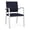 Navy, variant on Newport Reception Waiting 18.5" Guest Chair / Silver Steel / Light Gray