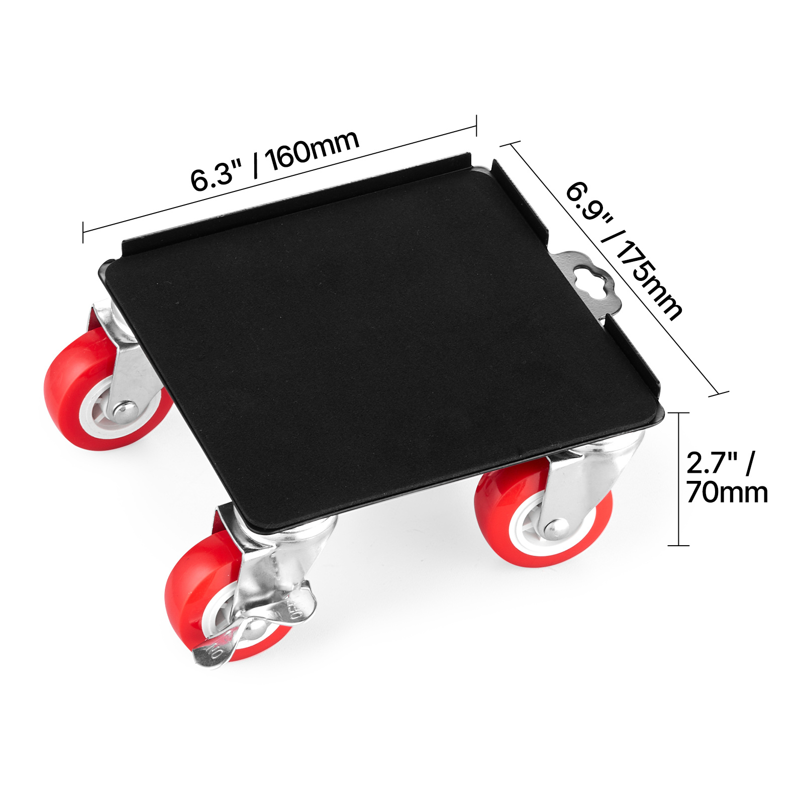 General Furniture Dolly Heavy Duty Furniture Mover with 5 Wheels 3474 lbs Capacity