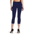 thumbnail image 2 of Vivian's Fashions Capri Leggings - Cotton, Junior Size (Navy, Small), 2 of 2