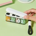 thumbnail image 3 of 4-Section Portable Pill Organizer for Travel, Transparent Compact Medication Storage Box with Secure Locking, Daily Vitamin Dispenser, 3 of 7