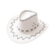 thumbnail image 1 of Sombrero de Vaquero Yinane Accesorio Disfraz Occidental 58cm Blanco, 1 of 8
