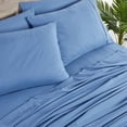 thumbnail image 4 of BIBB HOME 2000 COUNT 6-PIECE RAYON FROM BAMBOO SHEET SET - TWIN XL - OCEAN BLUE, 4 of 5