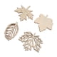 thumbnail image 5 of Juego de 80 hojas decorativas compuestas de corte suave para un toque artístico, hojas huecas de madera, 5 of 8