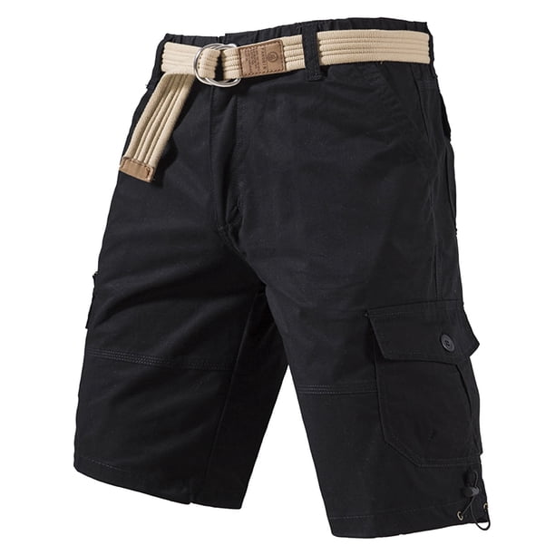 WILLBEST Pantalones Cortos Cargo Rectos de Verano para Hombre, Pantalones Cortos Deportivos Informales para Hombre