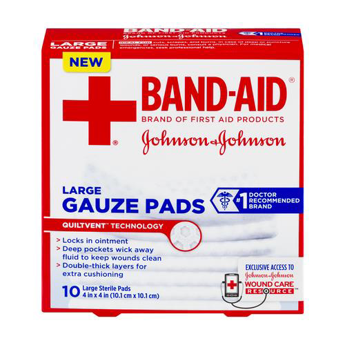 BandAid Large Gauze Pads