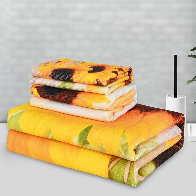 Sunflower yellow bath towels hotsell