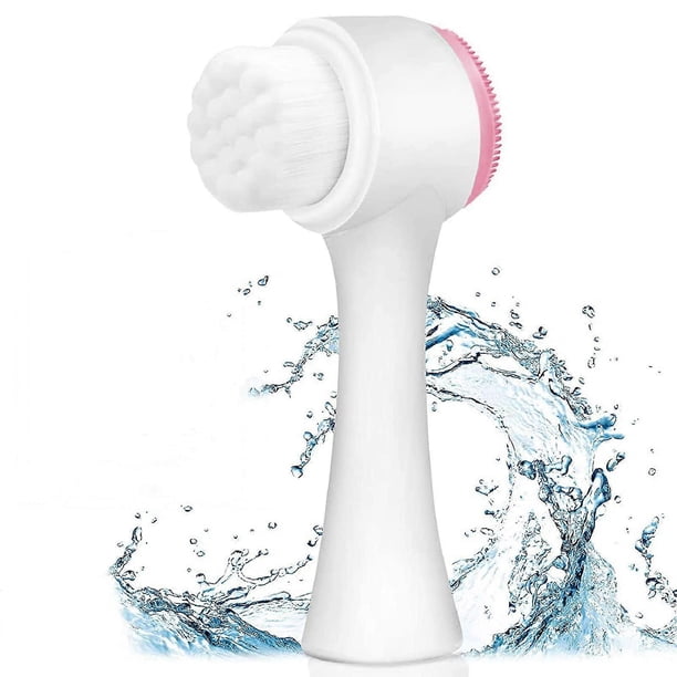 Facial Brush-scrub Silicone Manual Double-sided Facial Cleansing Brush And Pore Cleansing Face Brush