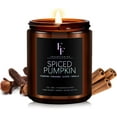 thumbnail image 1 of Fall Candle, Spiced Pumpkin Scented Candles for Home, Natural Soy Wax Candle Aromatherapy Candle, 7 oz Jar Candles Fall Gifts for Women Men, 1 of 7