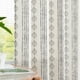 thumbnail image 3 of Cortinas Jinchan Boho, mezcla de lino, 213 x 213 cm, color negro y beige, 3 of 8