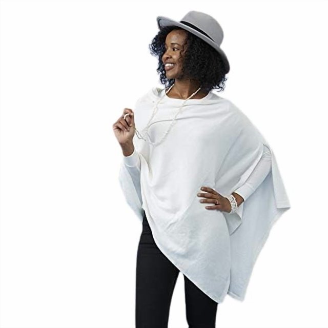 Poncho para Mujer Hadley Wren con Rayas Anchas 170x66 cm