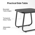 thumbnail image 5 of 3 Piece Patio Set,Lofka Textilene Outdoor Patio Furniture Set with Tea Table for Home,Lawn,Balcony and Bistro,Gray, 5 of 14