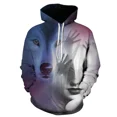 thumbnail image 3 of Sudadera con capucha de moda para hombre nueva con estampado 3D de lobo aullador, jersey de moda urbana de manga larga, ropa deportiva popular de hip hop, 3 of 5