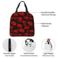 thumbnail image 3 of Naloa Red Skulls Print Lunch Box for Women Men,Insulated Lunch Bag,Lunchbox,Thermal Leakproof Cooler,Reusable Lunch Tote Bag for Work School Travel Picnic, 3 of 7