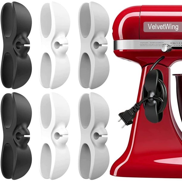Organizador de cables para electrodomésticos y utensilios de cocina, soporte para cables, envoltorios de cables, enrollador de cuerdas, ocultador de cuerdas para accesorios de batidora Kitchenaid, or