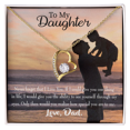 thumbnail image 4 of To My Daughter Never Forget From Dad Forever Necklace w Message Card, 4 of 20