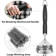 thumbnail image 3 of Grill Brush and Scraper Bristle Free – Safe BBQ Brush for Grill – 18'' Stainless Grill Grate Cleaner - Safe Grill Accessories for Porcelain/Weber Gas/Charcoal Grill – Gifts for Grill Wizard, 3 of 7