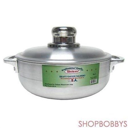 Uniware Aluminum Caldero Sauce Pot With Lid 2.0 Quart , Silver