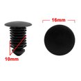 thumbnail image 2 of 5pcs 10mm Hole Black Plastic Rivet Car Fender Bumper Panel Clips Fasteners, 2 of 2