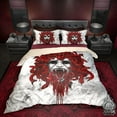 thumbnail image 3 of White Goth Bedding Set, Comforter or Duvet, Vampire Medusa, Gothic Bed Cover,, 3 of 10