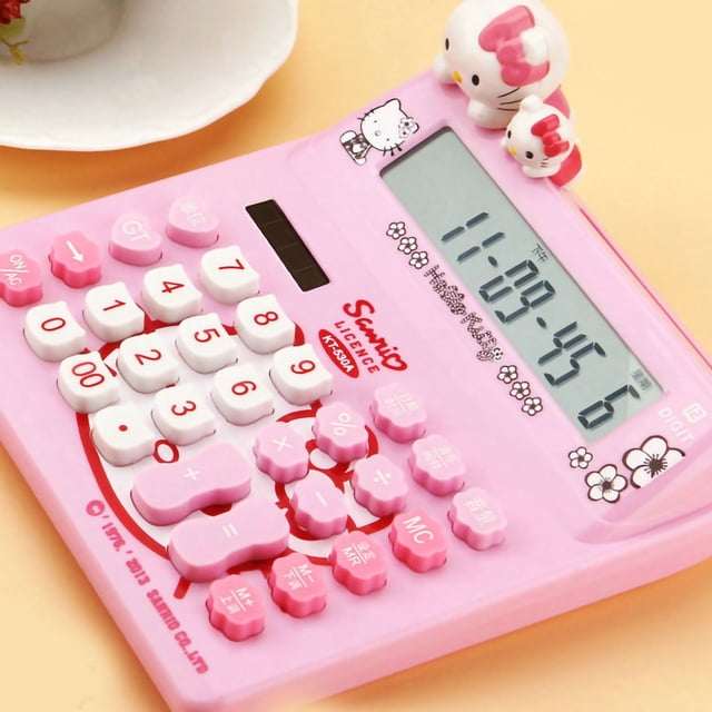 Calculadora de gato linda, calculadora de escritorio linda, calculadora básica estándar linda, calculadora de escritorio diseñada para precisión