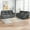 Grey, variant on Contemporary 2-Piece Faux Leather Upholstered Living Room Sofa Set, Sofa & Loveseat, Grey