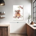 thumbnail image 3 of Elephant Stock Sweet Owl Wall Art - Vertical Canvas Wall Art - Living Room Wall Decor - Animal Canvas - Brown And Pink Decor By Sillier Than Sally - 24" x 36", 3 of 8