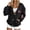 Black, variant on Womens Casual Long Sleeve Sweatshirt Jacket Open Front Button Down Outerwear with Breast Cancer Awareness Ribbon Print WineS
