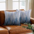 thumbnail image 5 of Throw Pillow Covers 16x16 Inch, Abstract Blue Decorative Pillow Cases for Couch Sofa Bed, Modern Gradient Minimalist Mottled Art Cotton Linen Square Home Decor Pillowcases with Hidden Zipper, 5 of 6