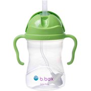 b.box Sippy Cups for Toddlers, Leakproof Weighed Straw Cup for 6+ month, Toddler Water Bottle with Handles, BPA Free, Dishwasher Safe, 8 oz - Blueberry
