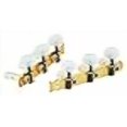 thumbnail image 3 of Ortega Guitars, Screw Classical Standard Tuning Machines 3L x 3R w/Gold Baseplate & White Buttons (OTMSTD-GOWH), 3 of 4