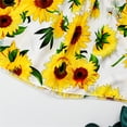 thumbnail image 5 of Utlike Girls Dresses Toddler Kids Floral Bohemian Sunflowers Sleeveless Beach Straps Princess Dress Girls Easy Care Play Sundress Size 5 Years-6 Years, 5 of 9