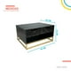 thumbnail image 2 of Mesa para café blanca negro 6.49 pulg Pido Todo MPC01WH-A2, 2 of 7