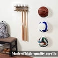 thumbnail image 3 of Moyic Soporte de soporte de bola de acrílico, estante de almacenamiento Rectangular, Base de baloncesto, colección de fútbol colgante para novio y Decoración del hogar Negro Moyic HA009211-02, 3 of 6