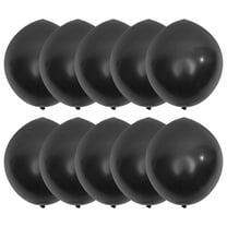WRITWAA Thicken Latex Balloons Black 10Pcs 36 Inch Oval Decoration For Wedding Party