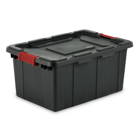 Sterilite 15 Gal./57 L Industrial Tote, Black (Available in a Case of 6 or Single