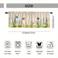 thumbnail image 3 of SPXUBZ White Wildflower Window Valance Farmhouse Kitchen Curtain Valance Rod Pocket Decor, 3 of 5
