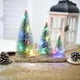thumbnail image 1 of pstuiky Mini árbol de Navidad pequeño con LED de color blanco decoración navideña adorno de escritorio regalo de cedro verde., 1 of 3