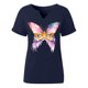 thumbnail image 5 of Xuyuer Ladies' Carnival Printed V-neck T-shirt Casual Short sleeved Top/Shirt, 5 of 6