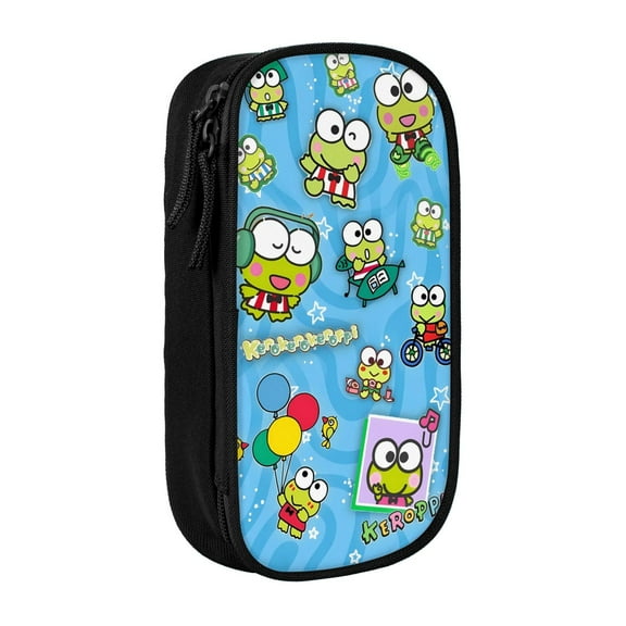 Keroppi Pencil Case, Multipurpose Pencase ,Large Capacity Durable Pencil Pouch Storage Pen Bag Organizer Stationery