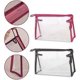 thumbnail image 3 of 2pcs Transparent Toiletry Bag, Portable Makeup Pouch Cosmetic Bag PVC Toiletry Bag Makeup Bag with Waterproof Zipper for Travel, Bathroom, 3 of 5