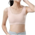 thumbnail image 7 of WMTBSRSW Teens Girls Training Bras 9-15Y 2-Layer Breathable Sports Bralettle Kids Solid Color Safe Seamless Undershirts Summer Dance Yoga Crop Tops, 7 of 7