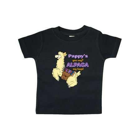 

Inktastic Cute Jumping Alpaca Pappy s You Say ALPACA my Bags Gift Baby Boy or Baby Girl T-Shirt