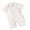White, variant on Krdevn Baby Boys Textured Terry Romper Lapel Collar Short Sleeve Button Up Summer Outfit,3-6 Months
