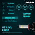 thumbnail image 4 of Luces Led para Auto - EVOLUM - Modelo Monster 12,500 lúmenes - Resistencia al Agua - Haz de luz Perfecto: Luz Blanca, 4 of 6