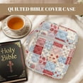 thumbnail image 3 of chaqlin Lightweight Portable Bible Cover, Strawberry Patchwork Quilted Case with Inner Pockets to Carry Scripture Books, Pens, Convenient Christian Accessories for Weekend, Outdoor, 3 of 7