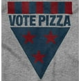 thumbnail image 2 of Vote Pizza Foodie USA Election Gym Unisex Plus Fleece Graphic Hoodie Brisco Brands 3X, 2 of 5